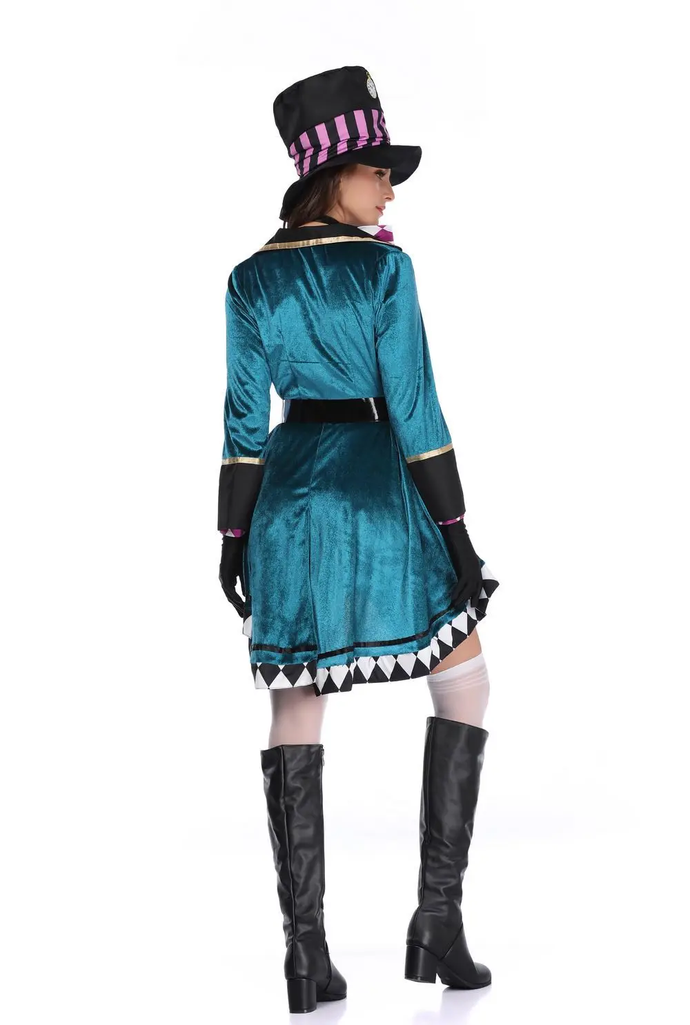 Алиса в стране чудес, Женский карнавальный костюм, mad hatter, наряд для взрослых, нарядное платье размера плюс, вечерние карнавальные костюмы ведьмы на Хэллоуин