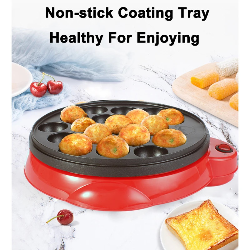 

220V Maruko Baking Machine Household Electric Takoyaki Maker Octopus Ball Grill Pan Cooking Tool Non Stick Pan Breakfast Machine