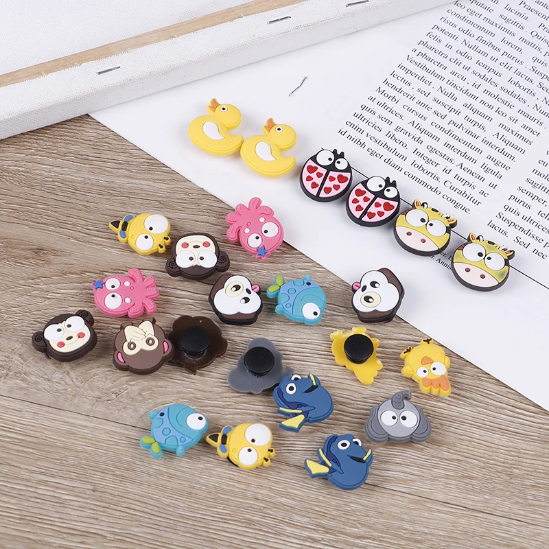 

8pcs Kids Small Animal Shoes Buckes New Mini Decoration PVC Children Shoe Accessories Decoration Kids Gifts