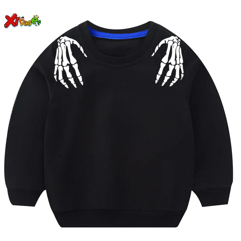 

Halloween Costumes for Boy Clothes Kids Sweatshirt Girl Toddler Baby Clothing Skeleton Children Sweter Long Sleeve TShirt Hoodie
