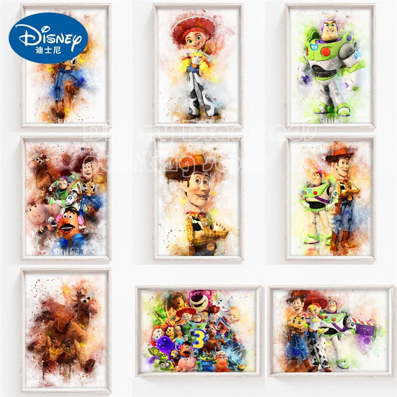 

Disney Toy Story Sea Digital Oil Canvas Art Painting Children'S Room Wall Art Picture Living Room Decoration