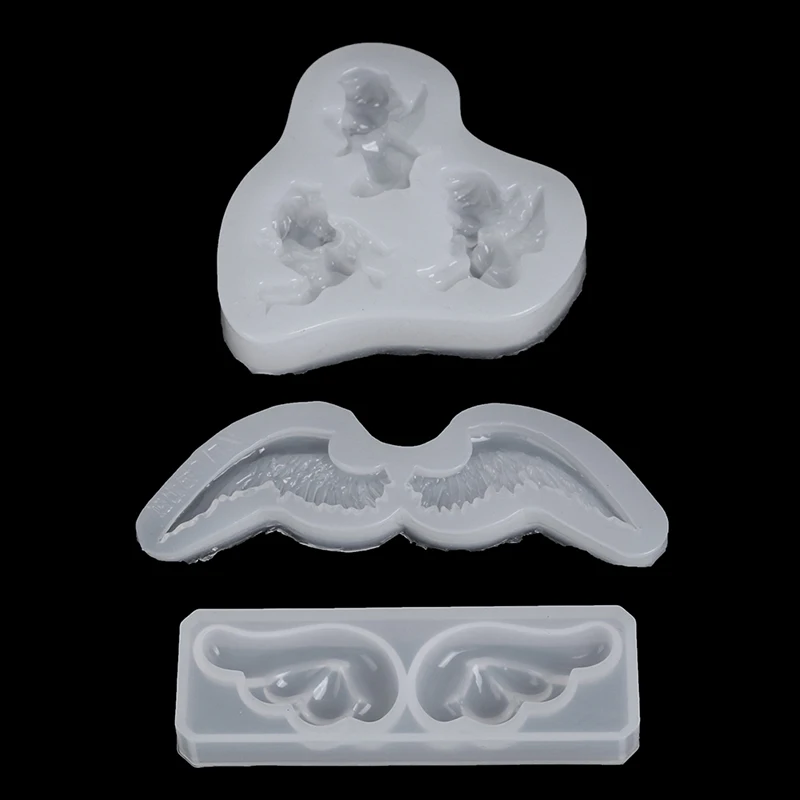 

1pcs Cute Little Angel Shape Silicone Mold For Resin DIY Clay UV Epoxy Resin Molds Pendant Jewelry Tools Mould