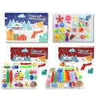 Игрушка-фиджет в коробке, подарок на Рождество, календарь с обратным отсчетом, 24 дня, набор игрушек-фиджет для детей, набор антистрессовых игрушек, популярный товар