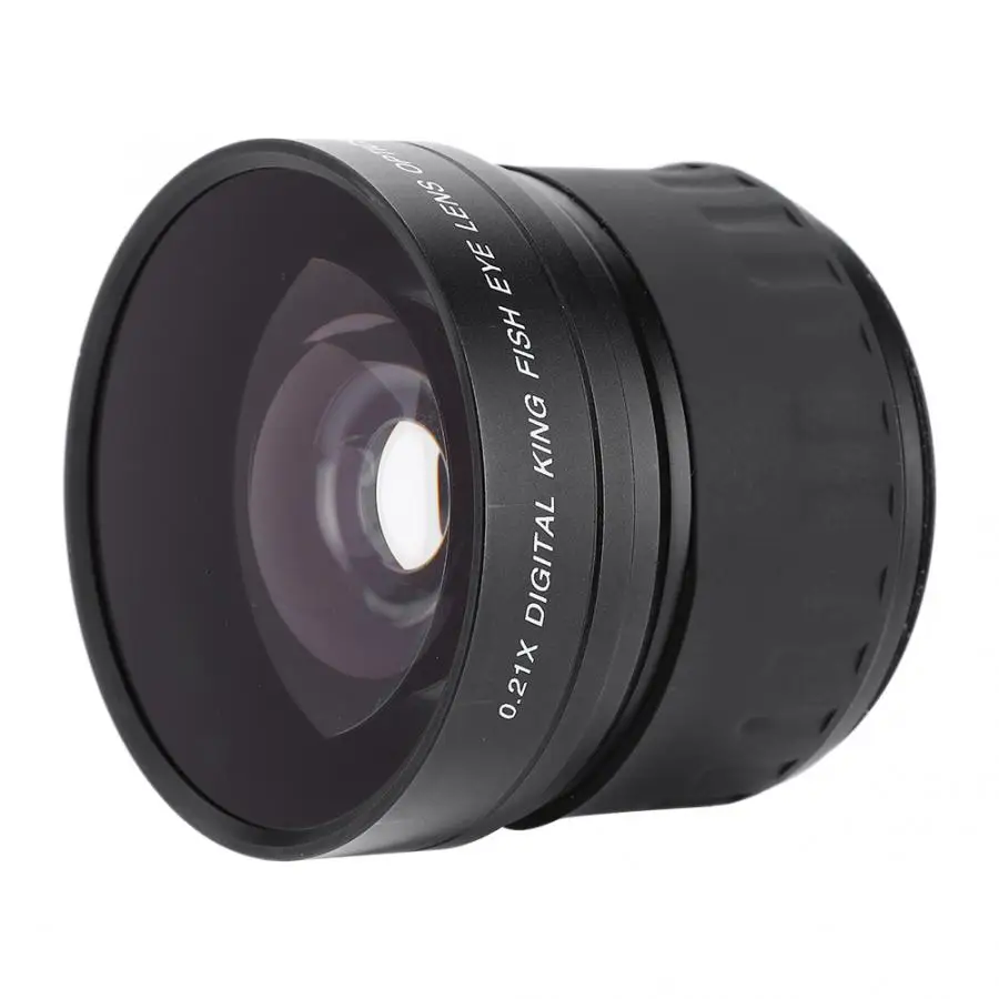 Широкоугольный объектив рыбий глаз 58 мм 0 21x для Canon Nikon Sony Minolta Pansonic Olympus Pentax DSLR/SL
