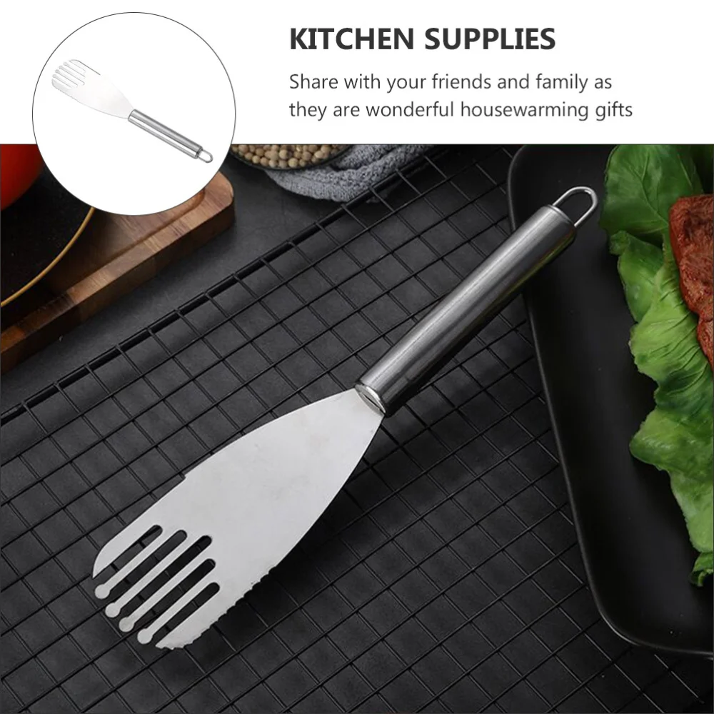

1 Set 2Pcs Stainless Steel Turners Home Baking Cake Shovels Spatulas (Silver)