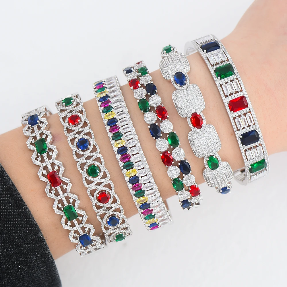 Missvikki роскошный корейский трендовый стиль смешанный Штабелируемый браслет