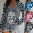 Кроп-топ женский с круглым вырезом и длинным рукавом, оверсайз