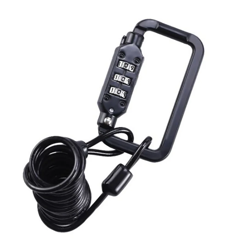 

Anti-Theft Bicycle Lock Password Device Durable 3 Number Long Spring Wire Bike Motorcycle Riding Safety Accessories Bicycle Tool