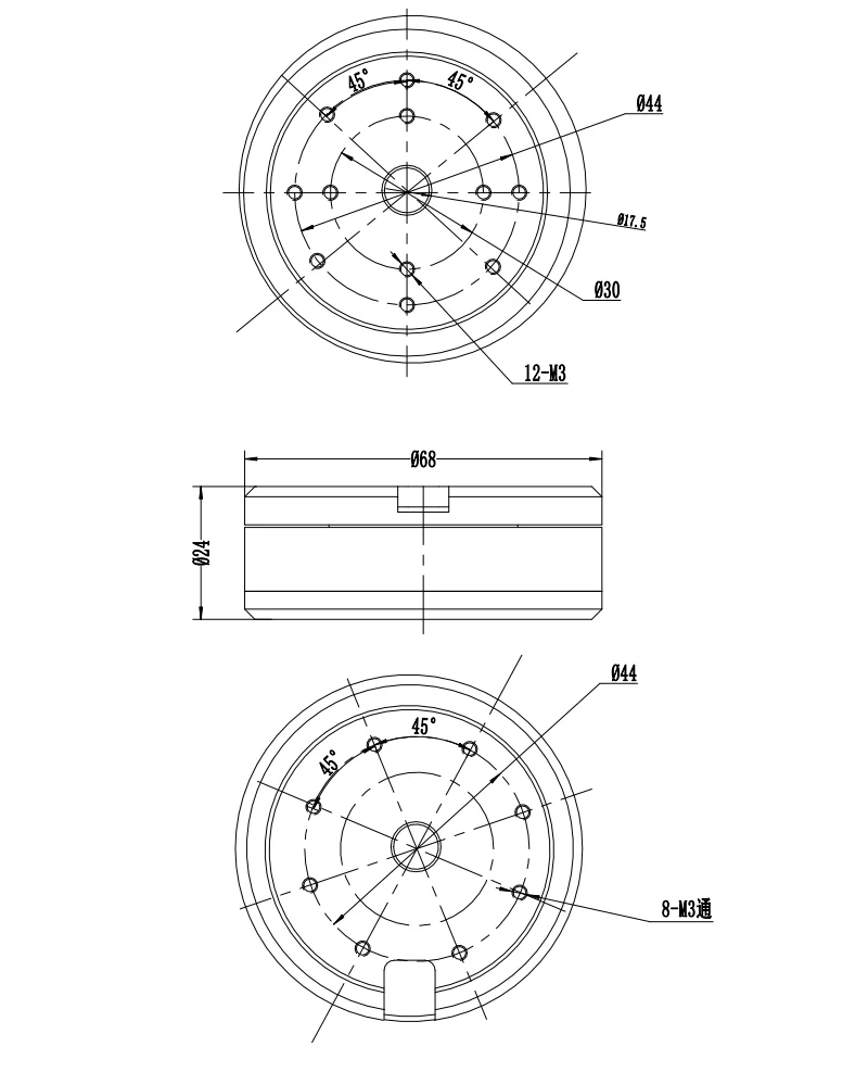 1 шт. GM7008L бесщеточный двигатель 14 8-48 В KV26 внешний ротор большой крутящий момент DC s