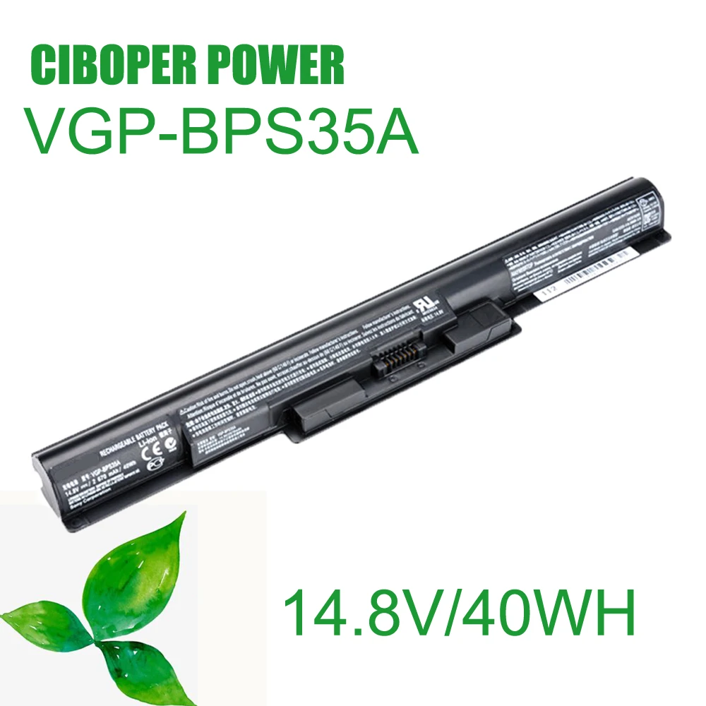 

Аккумуляторная батарея для ноутбука CP VGP-BPS35A 14,8 в 40 Втч для VAIO Fit 14E 15E серии SVF1521A2E SVF15217SC SVF14215SC BPS35 BPS35A