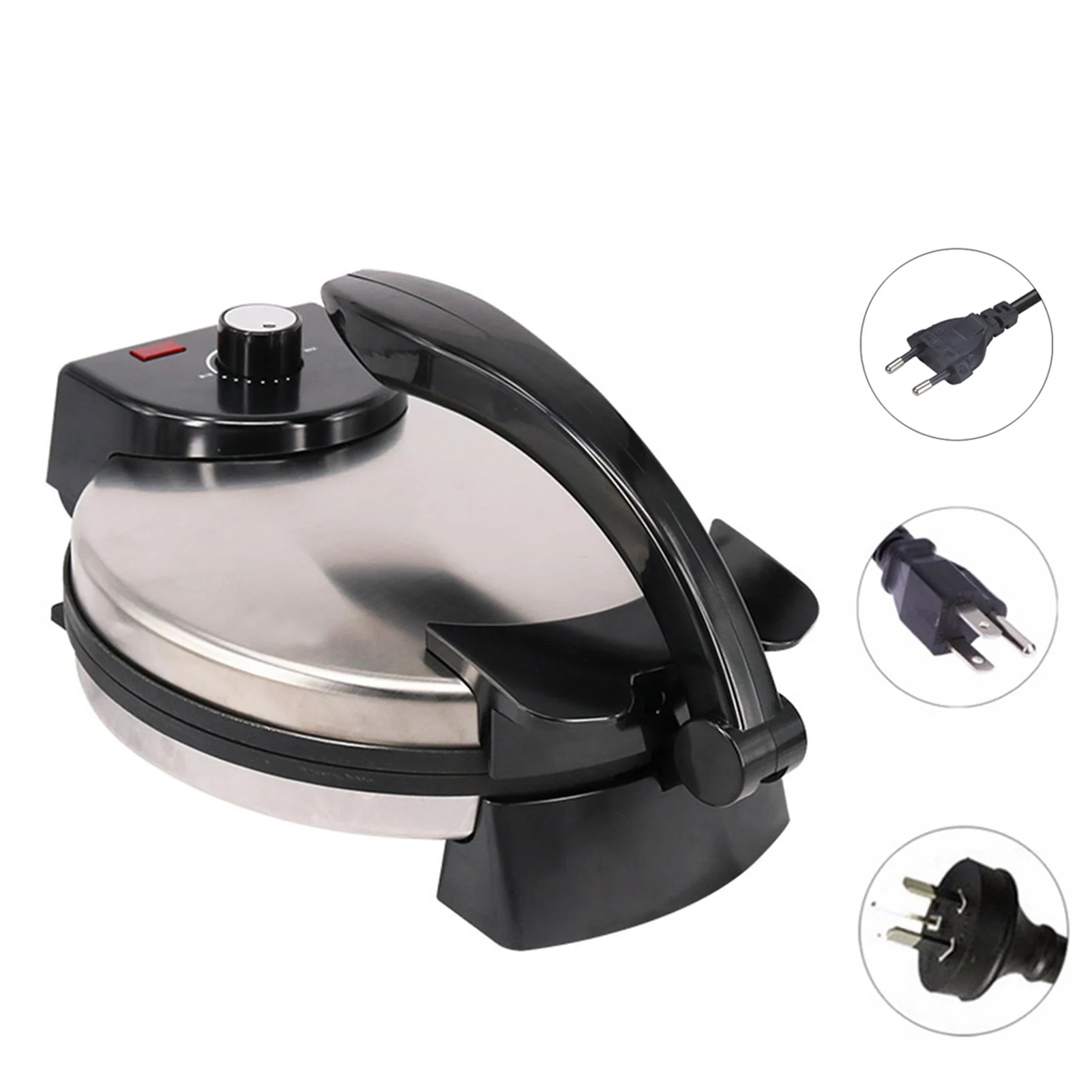 

Electric Tortilla Maker with Indicator Light Non-Stick Cook Plate Household Electric Tortillas Making Machine