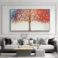 landscape wall art posters colorful lucky tree pictures canvas paintings living room decoration posters and prints home decor