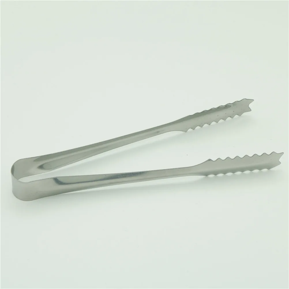 

1Pcs Bread Food Ice Clamp Ice Tong Tool New Stainless Steel Barbecue BBQ Clip Bar Kitchen Accessories Wholesale