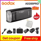 Карманная вспышка Godox AD200Pro TTL для Canon Nikon DSLR аксессуары для фотостудии youtube прямая трансляция