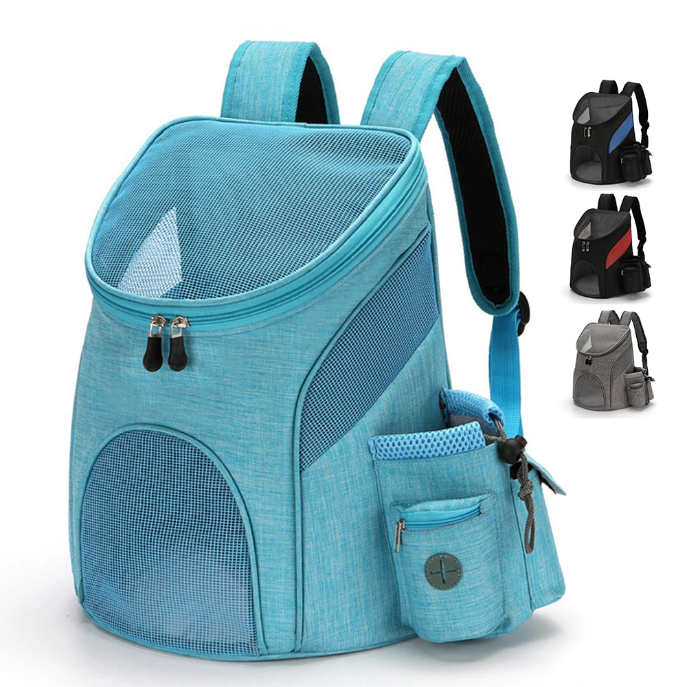 

New Outdoor Pets Dog Carrier Bag Portable Double Shoulder Backpack Travel Puppy Bag Breathable Pet Carrying for Small Dogs Stuff