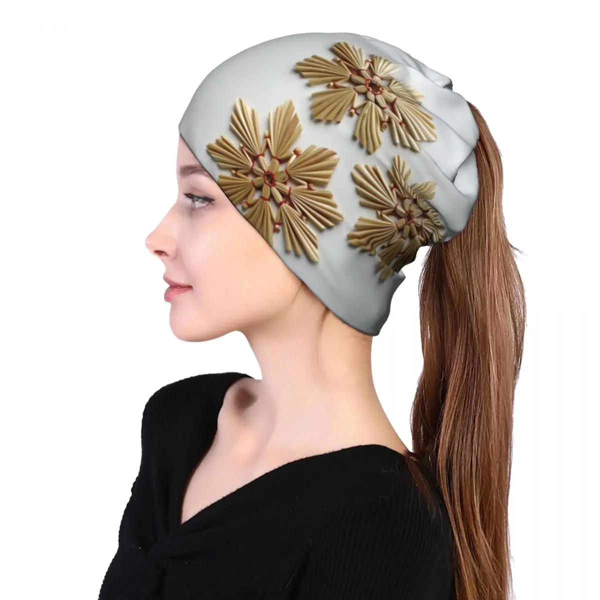 

Christmas Christmas Picture Star Christmas Star Unisex multifunction beanie hat