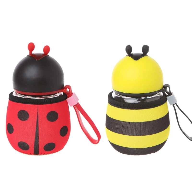 Новинка 2021 креативные переносные бутылки для воды с Пчелкой и божьей коровкой