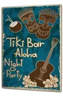 Жестяная вывеска ностальгические алкоголь Ретро Тики Бар Aloha вечерние металлическая табличка