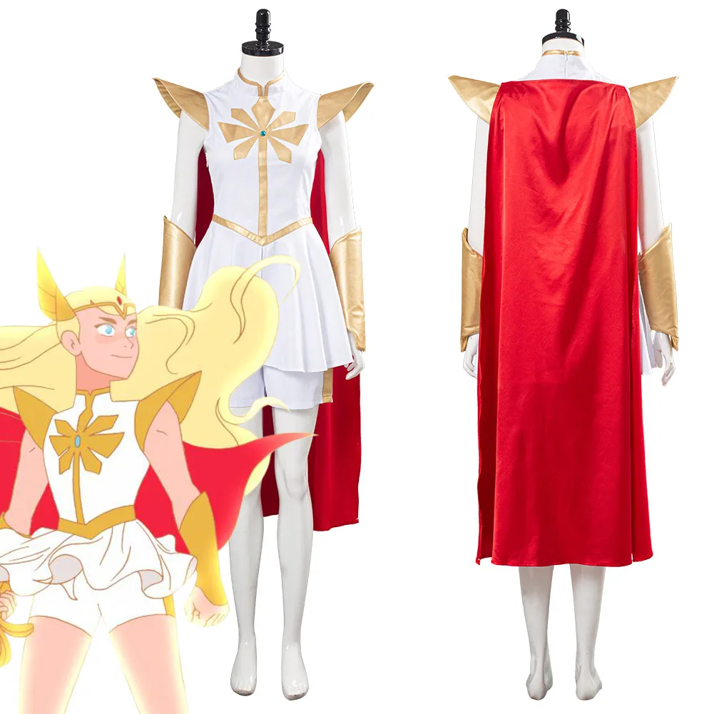 Anime She-Ra - Princess of Power She Ra Cosplay Costume Women Dress Outfits Halloween Carnival Costumes