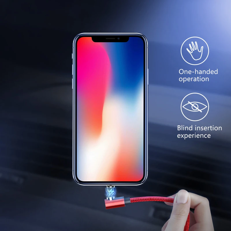 ! ACCEZZ 3 в 1 Магнитный USB Кабель зарядного устройства для iPhone X 7 8 плюс Xiaomi Huawei Samsung
