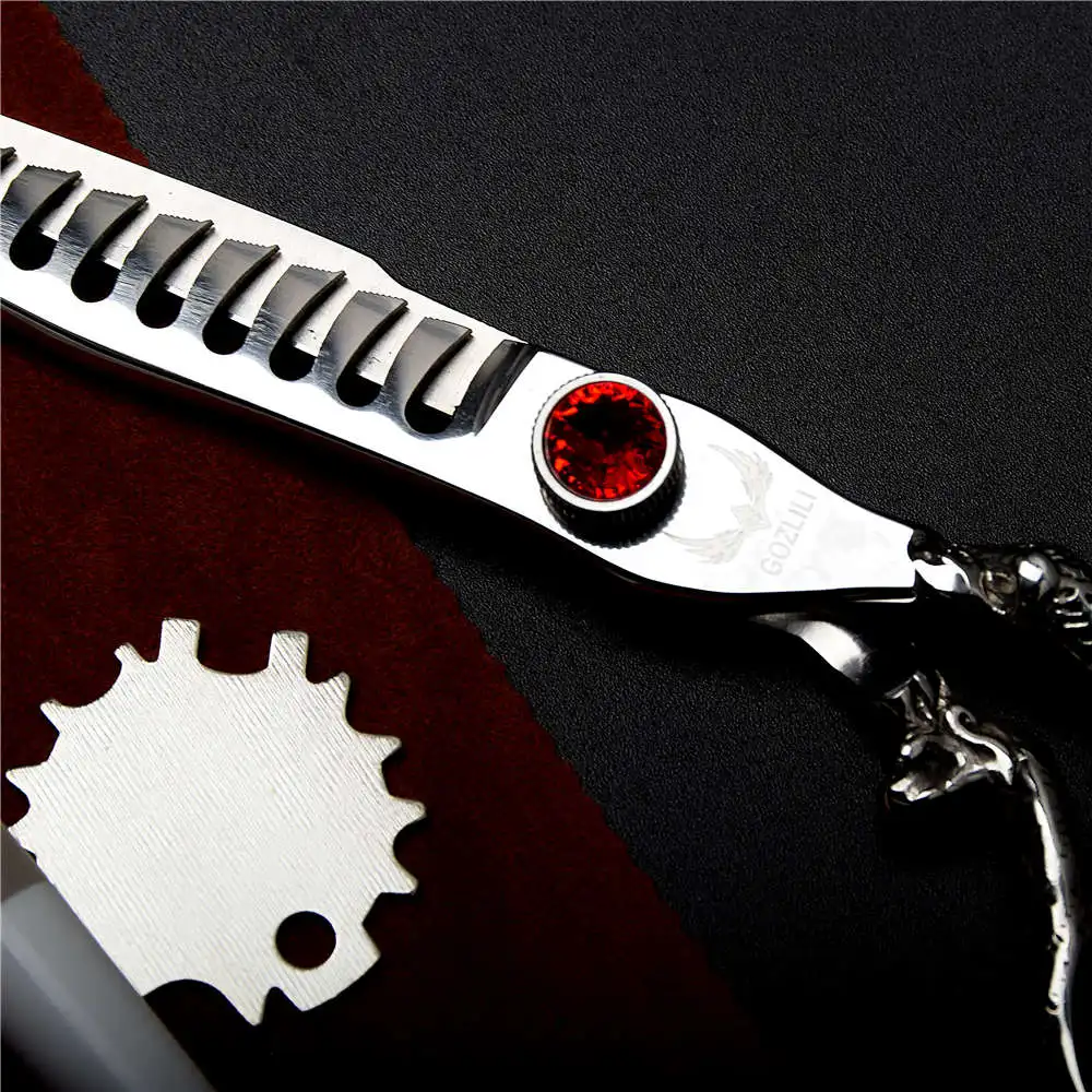 GOZLILI высококачественные профессиональные японские ножницы для волос 6 дюймов 440C