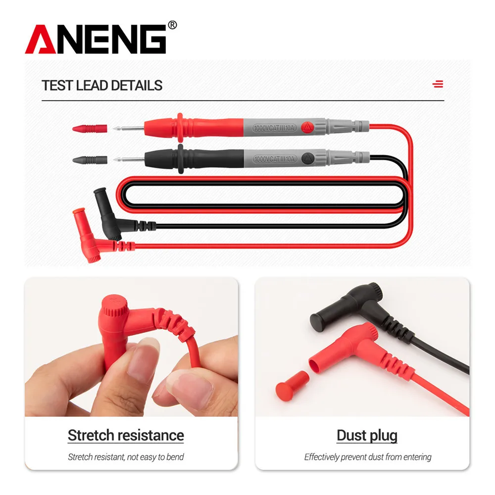 

ANENG ST182 Digital Clamp Meter Profesional Current bokeh Multimeter DC/AC Voltage Voltmeter Ammeter Temperature Tester