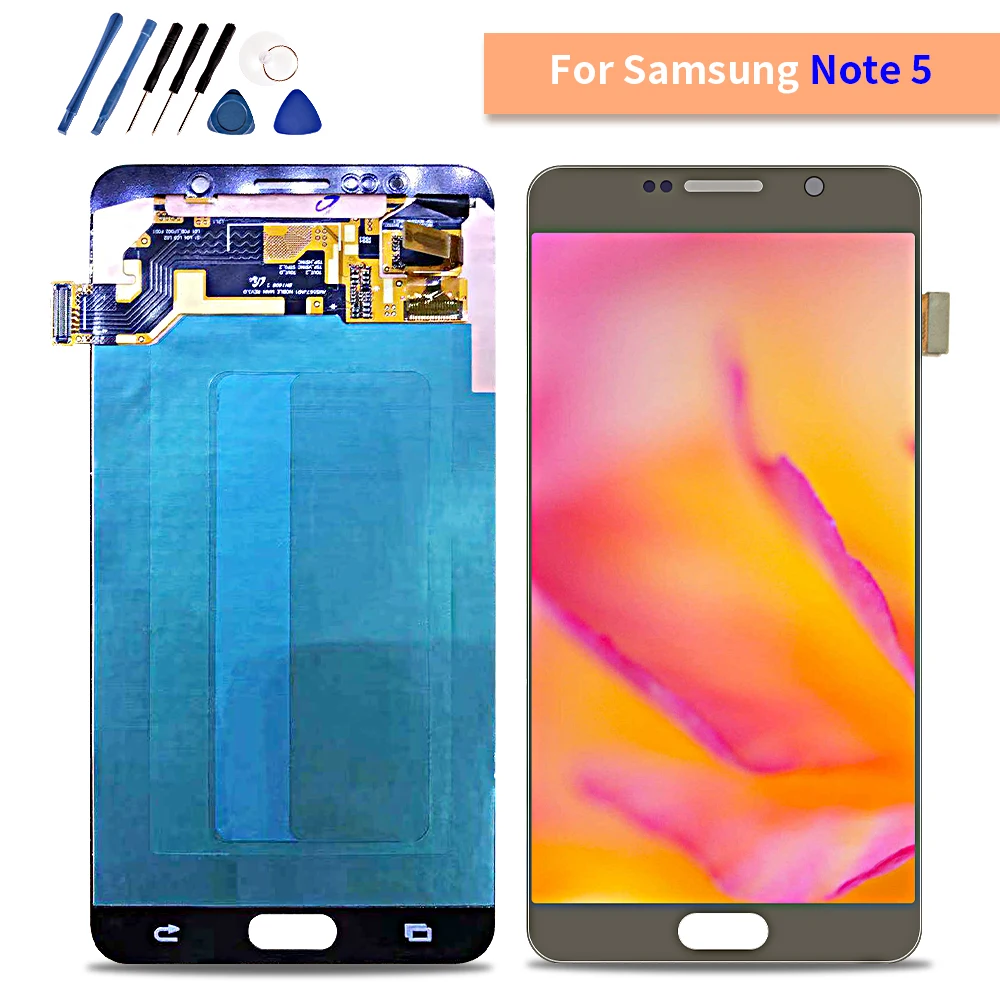 ЖК дисплей для samsung Galaxy Note 5 N9200 N920F N920A N920T N920C N920V сенсорный экран дигитайзер в сборе