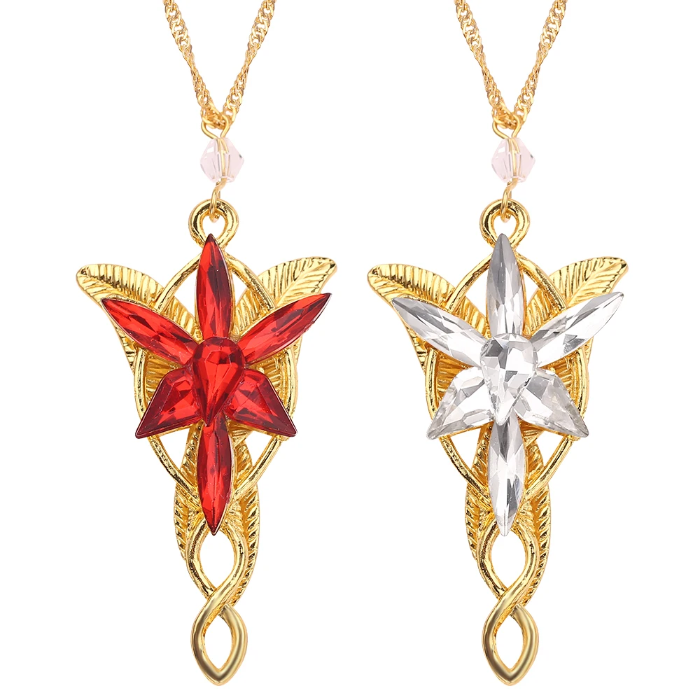 Ожерелье принцессы эльфов модная подвеска с кристаллами Arwen Evenstar для мужчин и