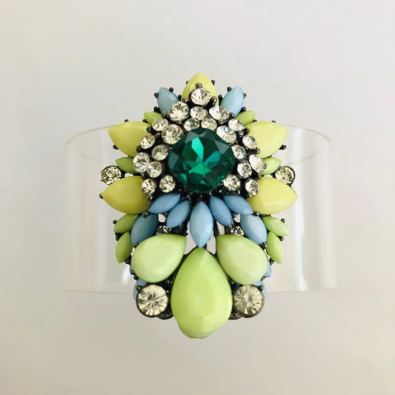 RESIN BRACELET 1 Модные женские кольца свободного размера с регулируемым размером для женщин оптом - Цвет основного камня: RESIN BRACELET 1