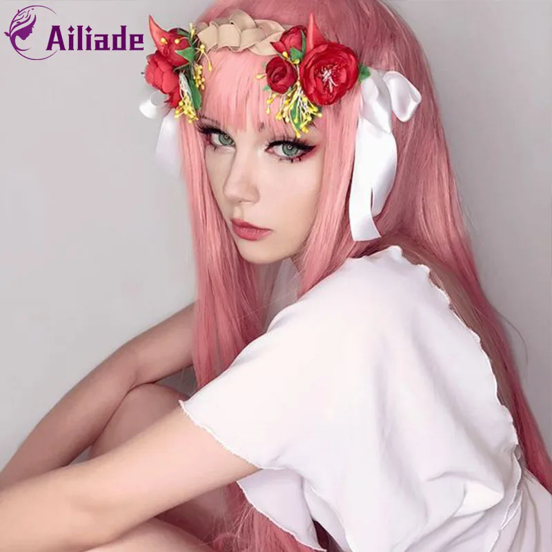 Парик для косплевечерние AILIADE термостойкие искусственные волосы 26 цветов 100