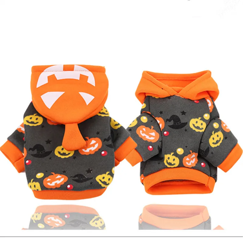 Одежда для собак на Хэллоуин зимняя толстовка с капюшоном Чихуахуа Йорк Пудель