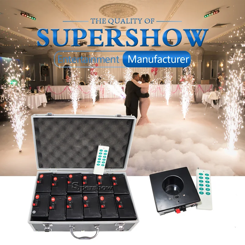 4/12 каналов холодная пиротехника пожарная система беспроводная Фейерверк Фонтан
