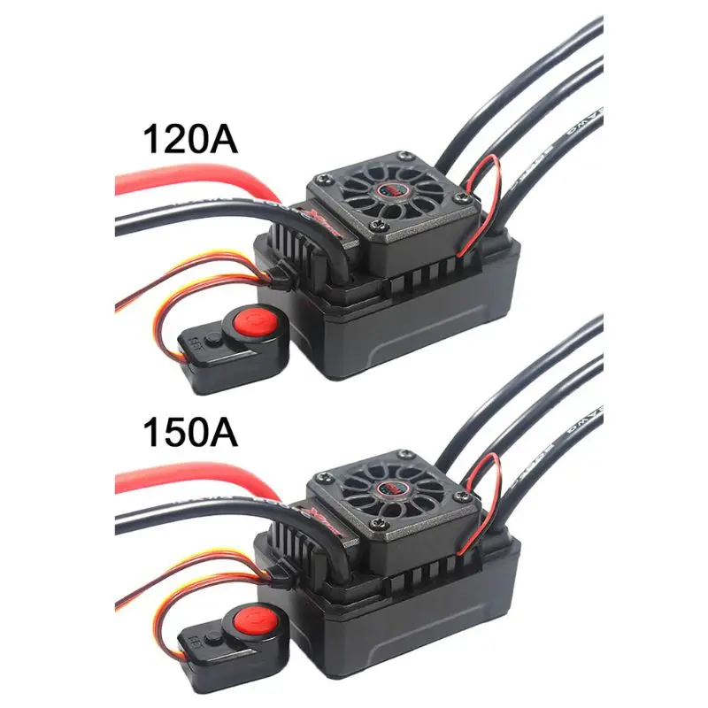 

120A/150A Waterproof Sensorless Brushless Motor ESC for 1/8 1/10 Remote Control Climbing Car Model RC Car Accessories