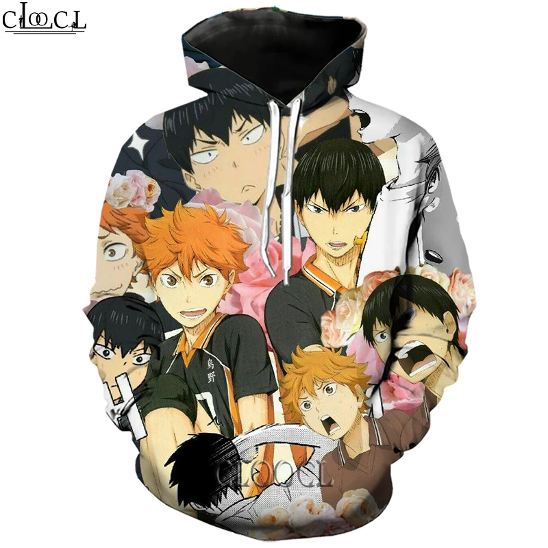 

HX Fashion Men Women Casual Streetwear Japanese Anime Haikyuu Hoodies 3D Printed Hooded Pullover Autumn Tops Drop Shipping