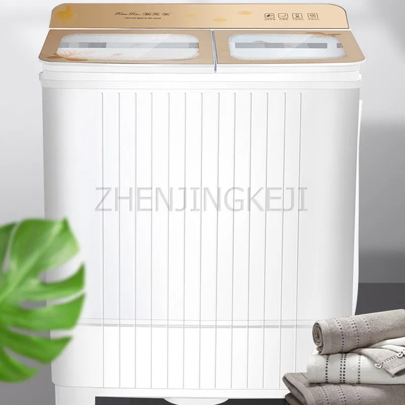 

6.8KG Small Home use Washing Machine 220V/360W Double Barrel Semi-automatic Top Opening With Dehydration Washer Laundry Tools