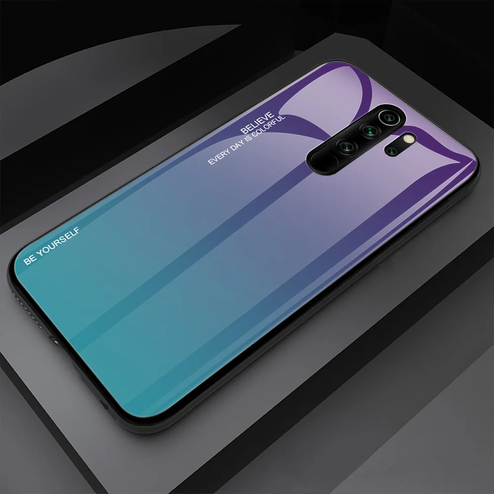 Xiaomi Redmi Note 8 Pro чехол Роскошный Мраморный закаленное стекло Мягкий ТПУ чехол противоударный чехол для Redmi Note 8 Pro