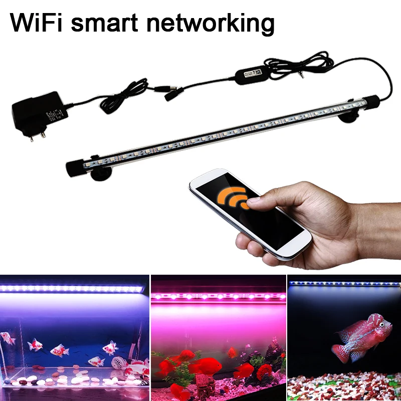 Умный светодиодный светильник для аквариума с европейской вилкой и Wi-Fi | Дом сад