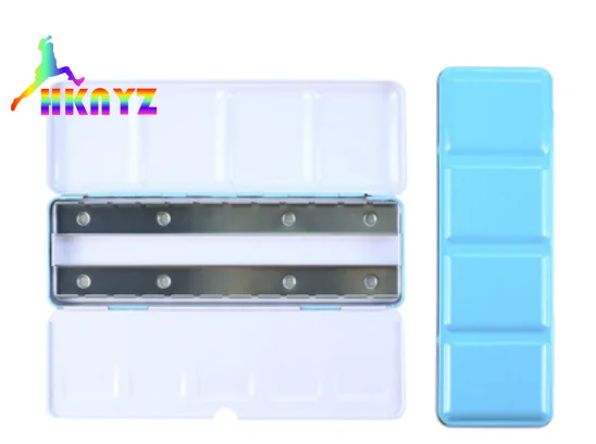 Металлическая 24 Оловянная коробка для краски набор 1 шт. розовая/синяя/зеленая