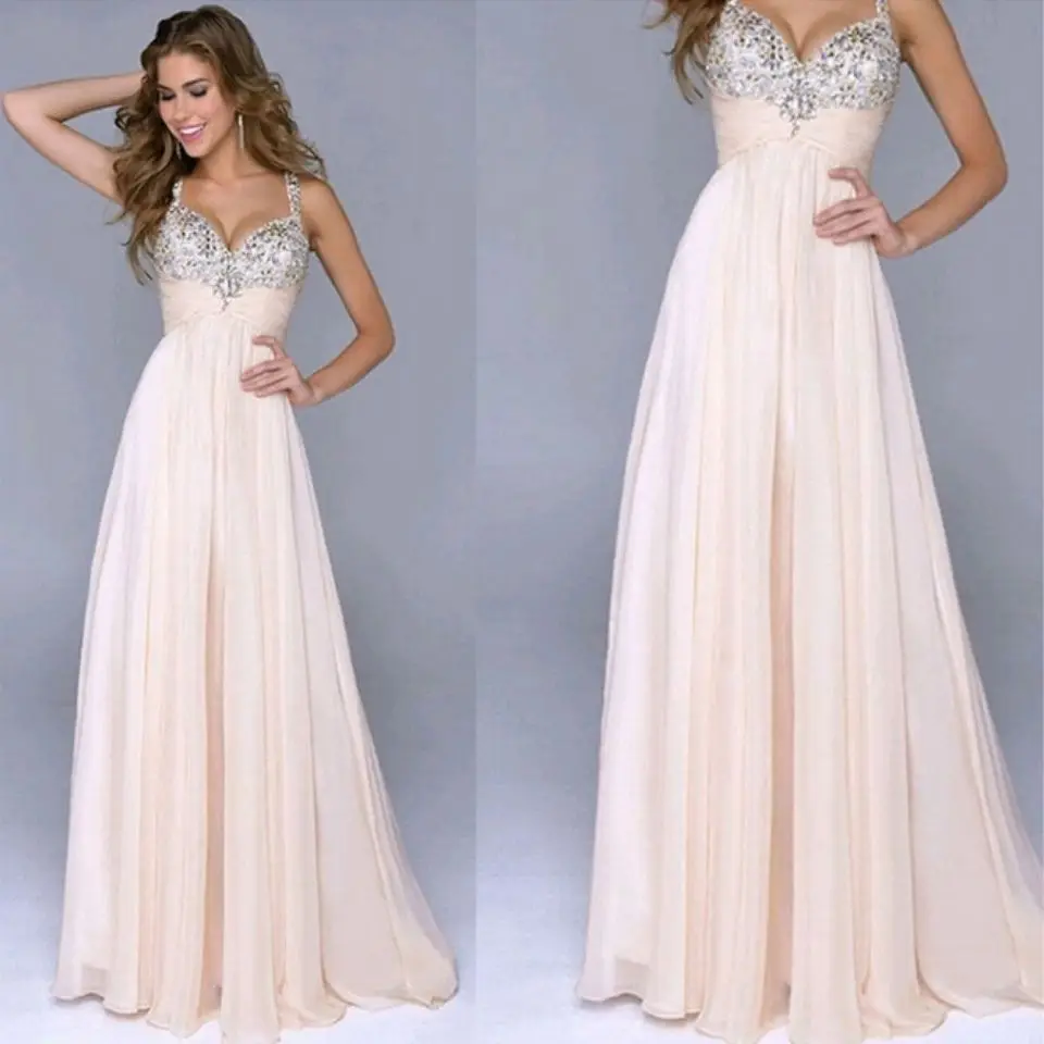 

2021 New European And American Foreign Trade Popular Women's Evening Cross Border Chiffon Sequin Suspender Dress Vestido Vfemage