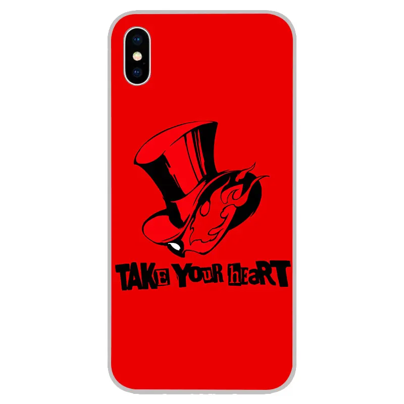 Мягкие силиконовые чехлы Persona 5 из ТПУ для iPhone 11 Pro XS Max X XR 8 7 6S Plus 5s SE 4S силиконовый