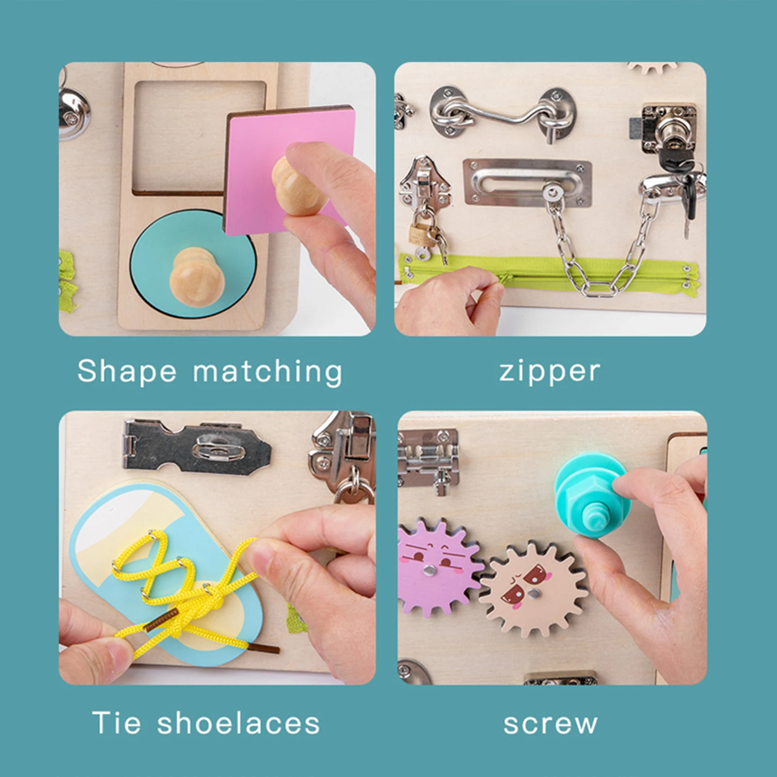 Развивающая игрушка Монтессори для малышей развивающая сенсорная доска