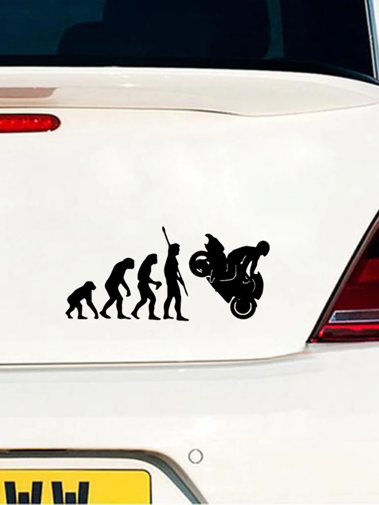 Мода человеческий Evolution персонализированные автомобильные наклейки виниловые
