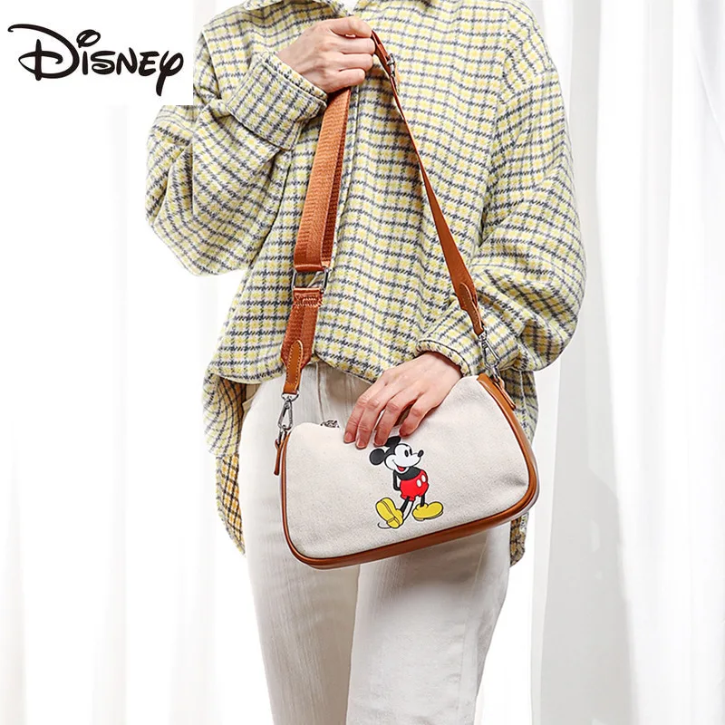 

Disney Cartoon Ladies Mickey Shoulder Bag Fashion Coin Purse Summer Outdoor Travel Bag Underarm Bag Surprise Gift