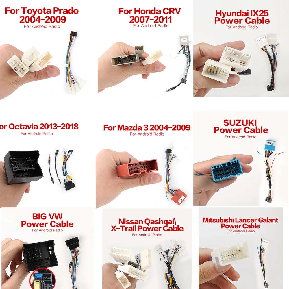Автомобильные аксессуары для радиоприемника Android провод жгут проводов адаптер