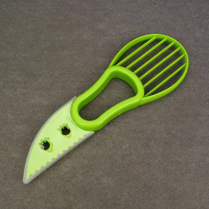 1Pc 3 In 1 Avocado Fruit Vegetable Cutter Plastic Shea Corer Butter Peeler Cooking Appliances Kitchen Gadget Tools Accessories
