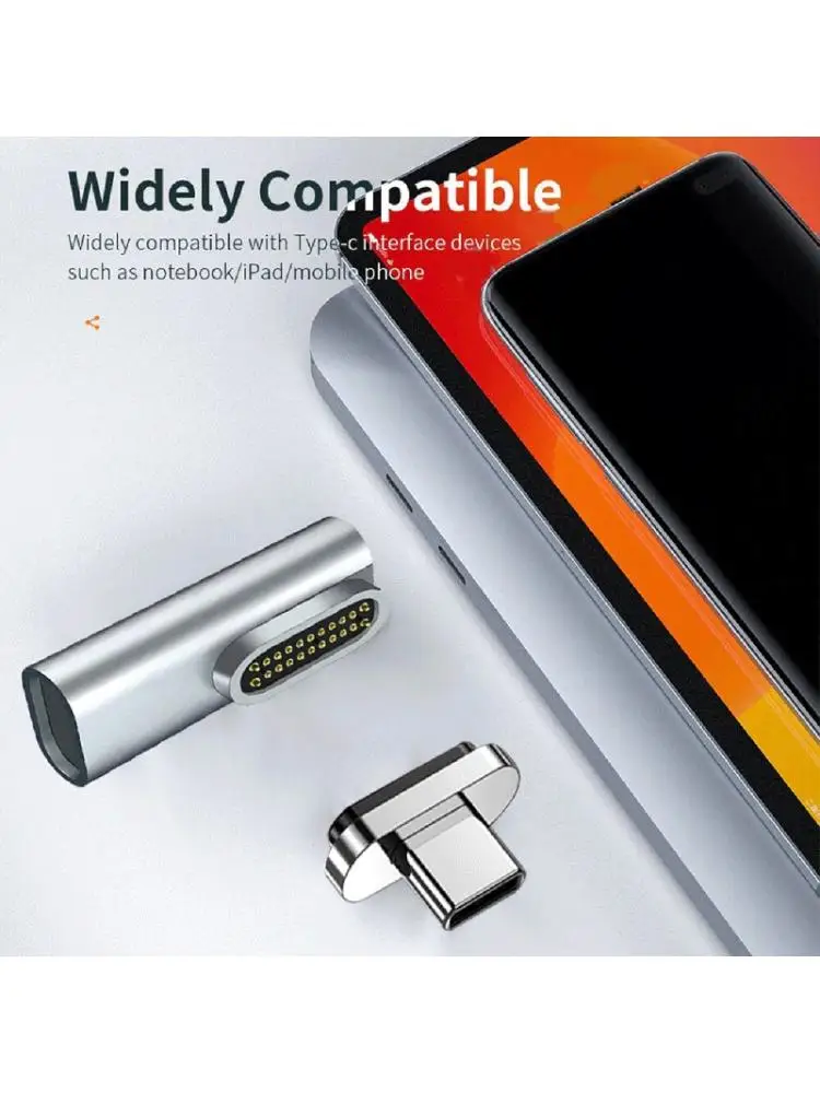 

Quick Fast Charging Connector USB C TypeC Magnetic Charger Adapter Quick Charger for MacBook 100W Power 40Mbps Speeds
