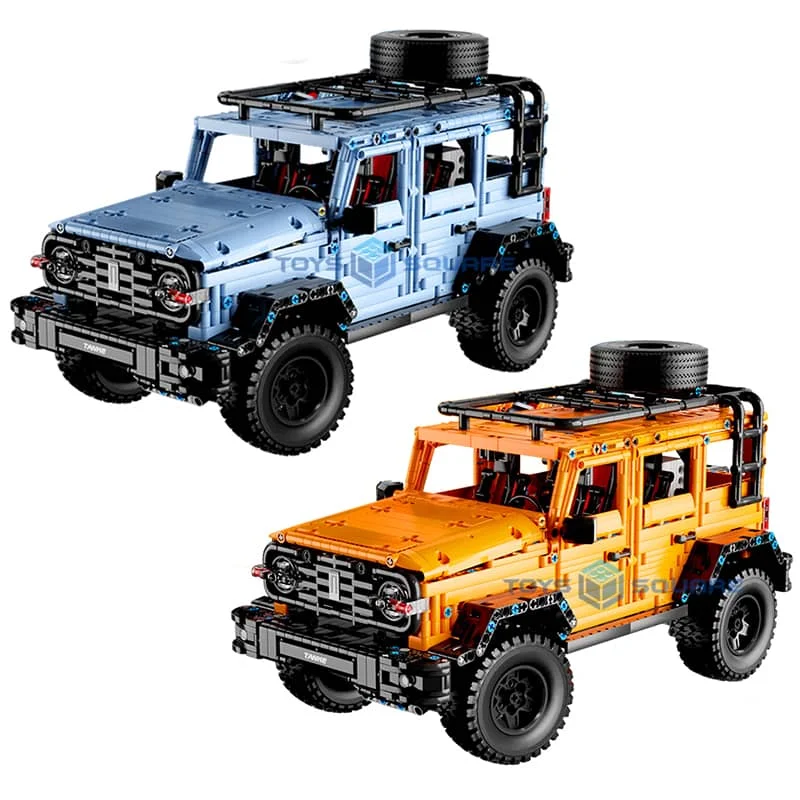 

Модель строительных блоков 1:10 серый оранжевый 2861 шт. 4x4 бак 300 внедорожник автомобиль технический кубики MOC набор подарки Детские игрушки