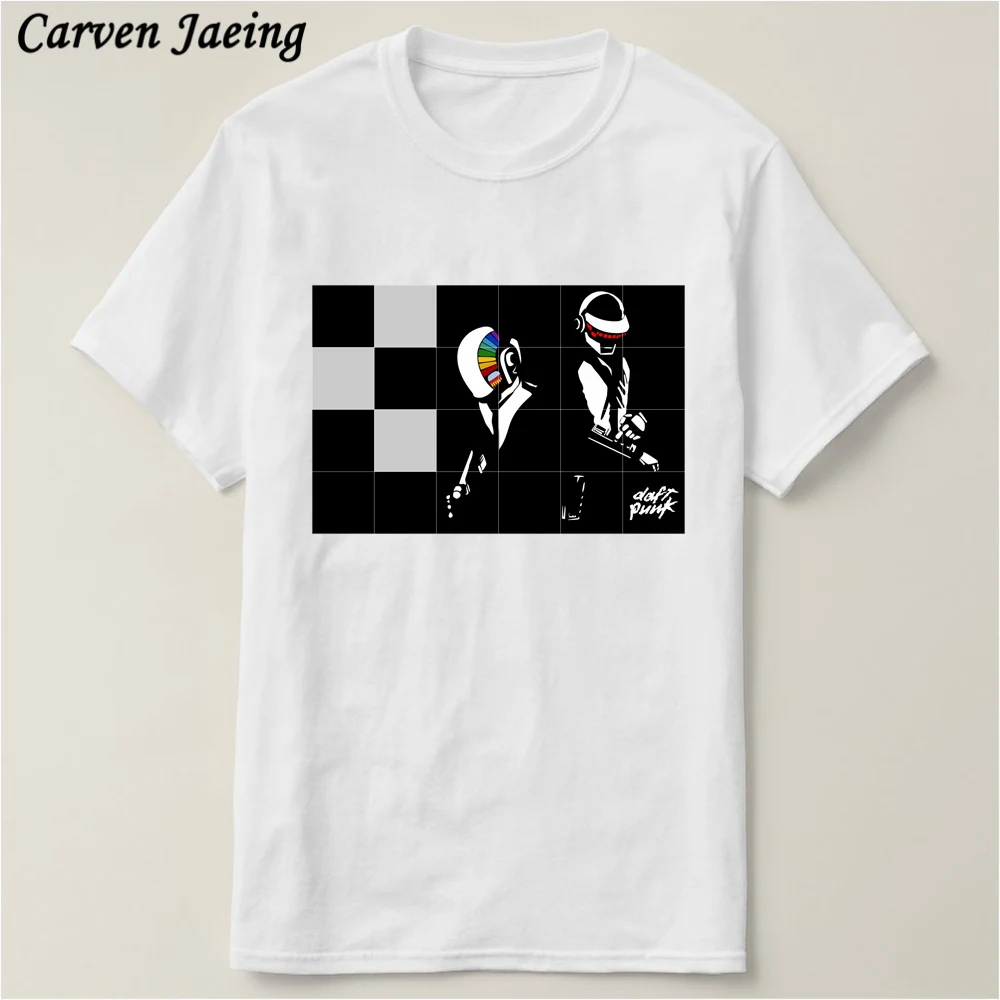 Carvenjaписьменный новый дизайн Daft панк крутая печать логотипа футболка модная
