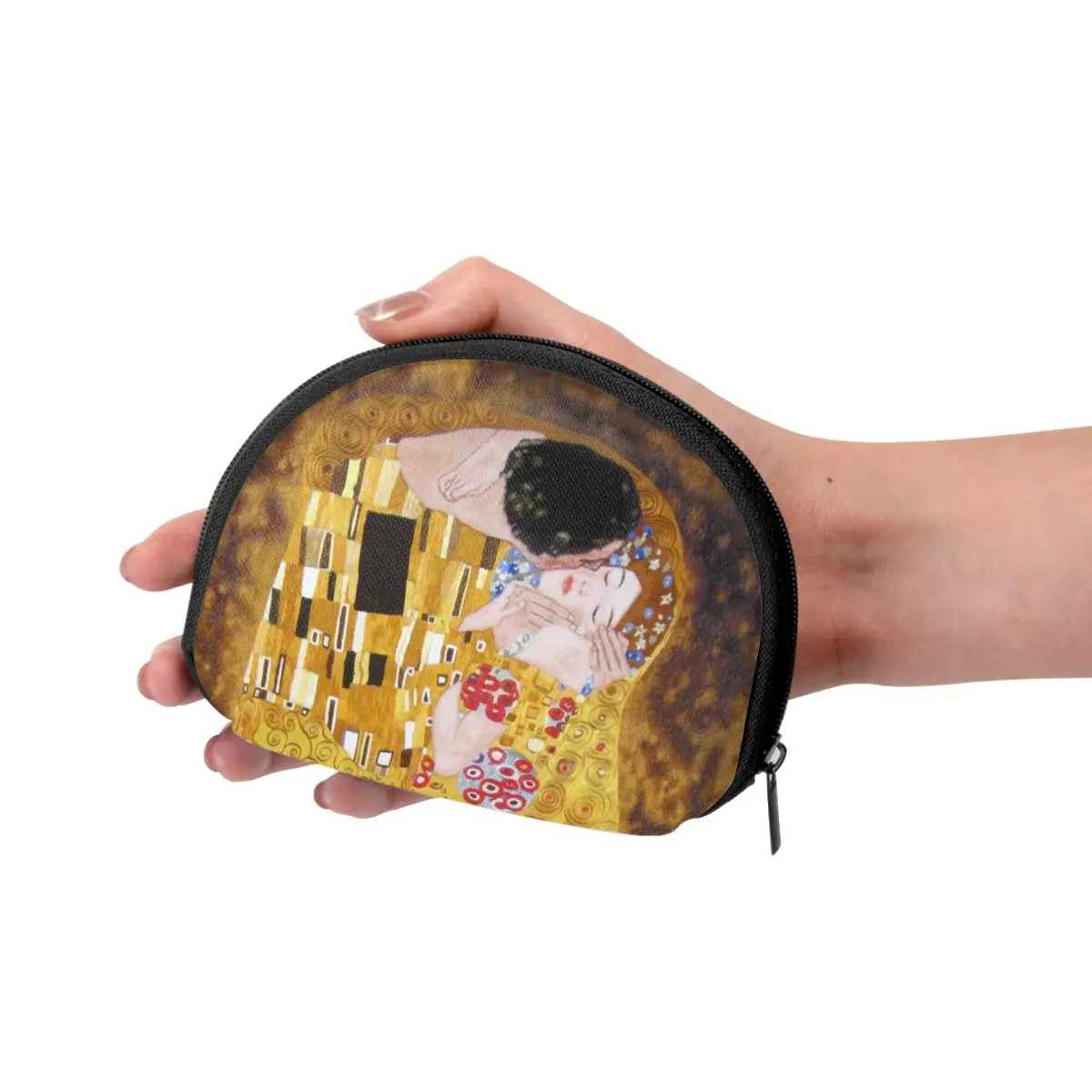 

NOISYDESIGNS 2021 Fashion Womens Lady Kids Small Mini Coin Pouch Zipper Money Key Gustav Klimt The Kiss Coin Purse Card Holder