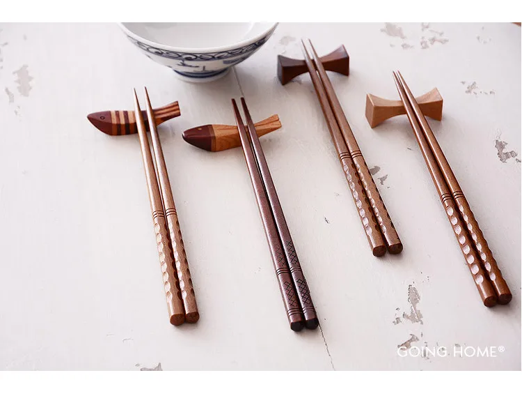 Столовые приборы из острого дерева CHOPSTICKS дерево Бытовая Nanmu индонезийская железная древесина 2 пары